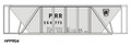 Rail Shop H30 Decal PRR Keystone Herald Gray Car HO Scale