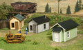 AMB LaserKits HO Scale Miner's Cabin  Kit #722   Three Pack