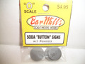 Bar Mills O Scale Kit #4023 Coca Cola Soda Buttons 3 Pack!