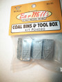 Bar Mills O Scale 2 Coal Bins and One Tool Box