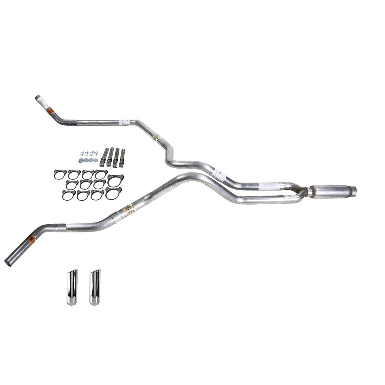 Silverado 07-13 dual exhaust 2.25 pipe Flowmaster 50 SW Tip