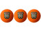 ONE SLEEVE (3 Golf Balls) Wilson Golf Balls with A&R's custom designed BUSHWOOD COUNTRY CLUB Logo.