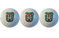 3 Golf Balls (Wilson) with A&R's Custom designed BUSHWOOD COUNTRY CLUB Logo.