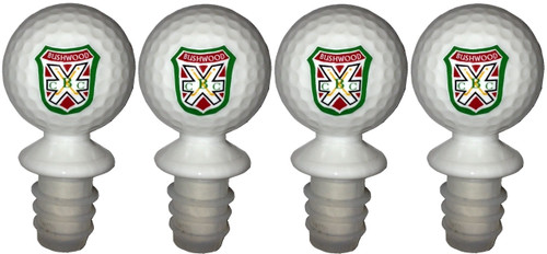 These Bushwood BCC bottle stoppers are the same size and look just like an actual golf ball.