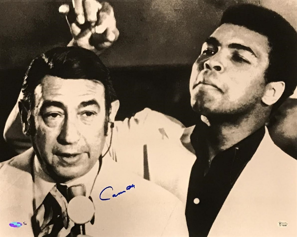 Ali signed Cassius Clay Beatles Photo