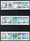Colorful boat stamps.