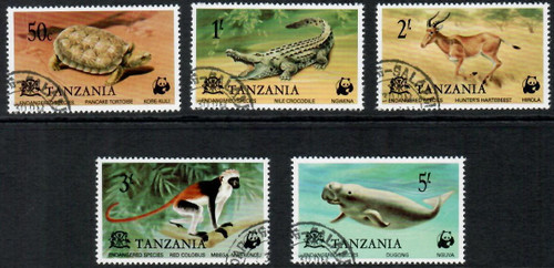 Set of 5 beautiful stamps.