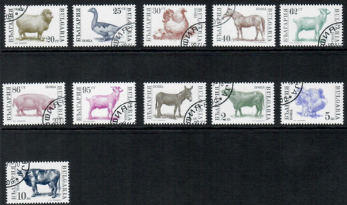 11 beautiful stamps, never hinged
