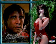 Unique beautiful dual signed scene of Clark gazing through his window at his holiday fantasy swimsuit girl Mary.