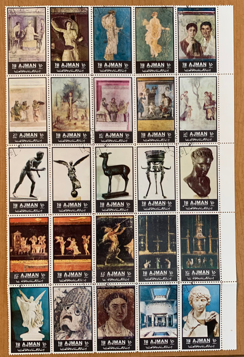 Full sheet of 25 stamps