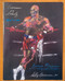 On April 22, 1995 World Heavyweight Champion George Foreman defended his title against Axel Schulz at the MGM Grand Casino in Las Vegas, Nevada.  This official program displays George Foreman on the cover in a LeRoy Neiman rendition, 34 pages with photos.  Program shows slight shelf wear.  Size: 8 1/2 x 11 - Buyer will receive actual program displayed in our images.