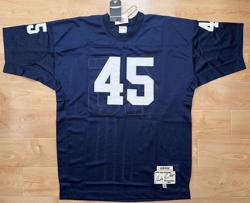 Direct from our EXCLUSIVE Private Signing. The movie "RUDY" is one of the ALL TIME favorites for all football fans. A&R Collectibles is pleased to offer this True School Authentics reproduction of the jersey from the movie RUDY.