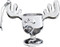 This miniature moose mug ornament includes the same fine details that you find on our full size Moose Mugs.