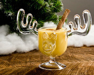 We have done our best to produce these high quality ONE PIECE Custom Made Acrylic Moose Mugs. Made of lightweight, crystal clear acrylic, which is far superior to plastic with the added benefits of being a stronger and much safer alternative to glass.  These are the ONLY ONE PIECE moose mugs on the market with 8 ounce capacity.  All others have glued on antler ears and are much smaller in size and capacity.