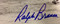Ralph Branca autograph close-up.