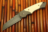 Fellhoelter / Kelly "Confluence" With Westinghouse Micarta & Stellite Core San Mai Blade