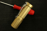 Notta Design "Beam" Custom 'Bead Blasted Brass' Flashlight