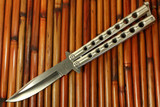 29 Knives Flat Clip Bowie W/Torx Screw SS Handles