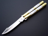 Pair Of 29 Knives Custom Brass Balisongs