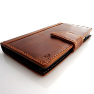 genuine vintage leather Case for LG G2 slim book pro wallet handmade MAGNET close