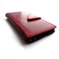 genuine leather case for htc one m8 cover purse book pro wallet stand m 8 flip red wine free shipping