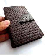 genuine leather Case for Samsung Galaxy Note 3 book wallet magnet closure cover handmade cards slots N9000 N9002 N9005  slim brown daviscase