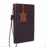 Genuine leather Case for Samsung Galaxy Note II 2 book wallet handmade slim luxury ID free shipping 
