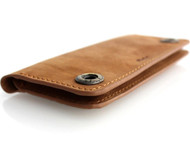 genuine leather case for iphone 5 4 5s  5c SE book wallet cover s retro handicraft 