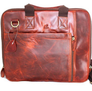 Genuine vintage Leather Shoulder Bag handbag for macbook air 11 12 13 14 laptop pro retro brown Satchel crossbody