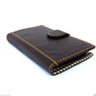 genuine italian leather Case for Samsung Galaxy S4I s 4 book wallet handmade luxury business