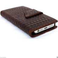 genuine full leather hard case for iphone 5s 5c cover book wallet credit card c s flip handmade luxury ! free shipping