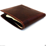 Men Genuine italian Leather wallet Billfold case COIN POCKET CARD id 1 Cash Slots  handcraft free shipping  case