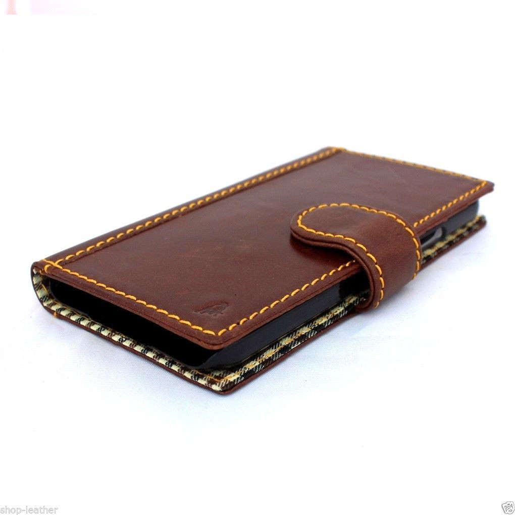 kosten ergens Humoristisch genuine italian leather case for samsung galaxy s5 book wallet magnet cover  vintage brown slim cards slots daviscase - Shop-Leather