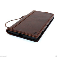 genuine vintage leather Case for LG G2 slim book pro wallet handmade T Davis case  R