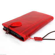 genuine vintage leather hard case for Galaxy NOTE 4 book wallet cover red slim cards slots stand  flip free shipping luxury uk daviscase