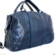 Genuine leather woman bag Tote Hobo Handbag Shoulder Messenger Purse Satchel 80s free shipping blue