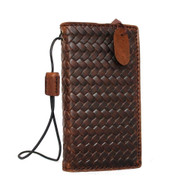 Genuine Italian leather case for iPphone  5S 5C 5 SE book wallet cover credit cards slots flip handmade luxury brown slim daviscase