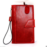 genuine natural leather hard case for Galaxy NOTE 4 book wallet magnet cover free shipping cards slots luxury red slim daviscase
