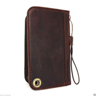 genuine italian leather Case for apple iphone 6 galaxy S5 S4 lg g2 book wallet cover slim