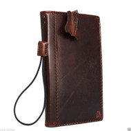 genuine vintage leather Case for LG G4 book walet cover slim luxury brown handmade thin daviscase