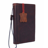 genuine real leather Case for Samsung Galaxy Note II 2 book wallet handmade slim luxury ID davis case R