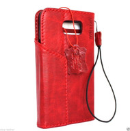 genuine vintage leather Case for Samsung Galaxy note 5 book wallet luxury magnet cover red slim cards slots daviscase