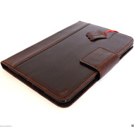 genuine Vintage Leather for apple iPad mini 4  case cover stand magnet  luxury slim davis case  