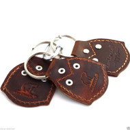  Genuine real leather Key Holder handmade set holder mens small compat Retro case