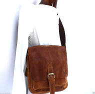 Genuine vintage Leather Shoulder Satchel Bag Messenger cross body 10 tablet  Purse Hobo Satchel  handicraftfor ipad air case Valik