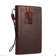 genuine oiled leather Case for LG G5  book wallet cover luxury cards slots brown slim handmade art daviscase