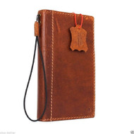 Genuine vintage leather Case for Samsung Galaxy S7 book wallet luxury art cover 7 slim s Art cards slots slim light brown daviscase