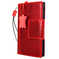 Genuine Vvintage leather Case  for Samsung Galaxy S7 book wallet luxury cover s 7 magnetic red