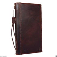 Genuine full leather Case For LG V20 book wallet cove luxury cards slots brown handmade slim daviscase
