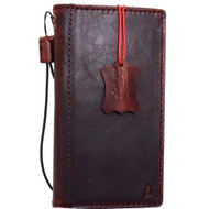 Genuine real vintage leather Case for Huawei Nexus p10 lite book wallet luxury cover slim brown daviscase